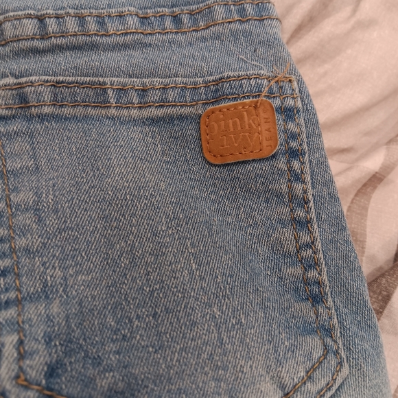 Pink Ivy Flare Cargo Jeans Girls Size 8 - Picture 7 of 7